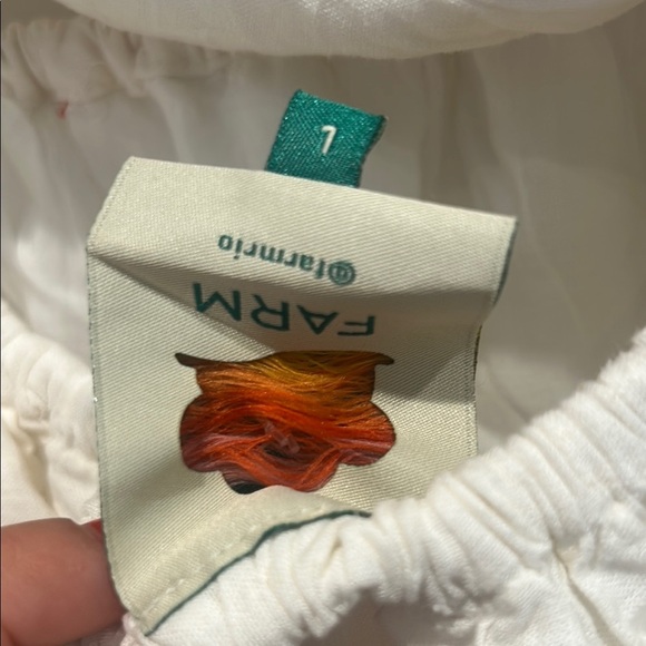 FARM Rio Cream Sleeveless embroidered Pitanga Embroidery Maxi Dress large - Picture 6 of 10